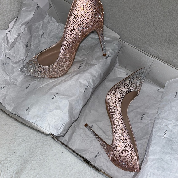 beautiful new Aldo brand high heels and sparkly soft pink - Picture 2 of 6